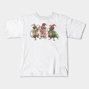 Christmas Clown Mice Kids T-Shirt